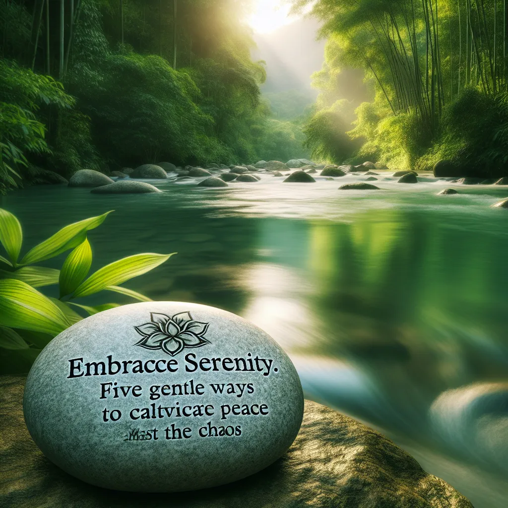 Embrace Serenity: Five Gentle Ways to Cultivate Peace Amidst the Chaos